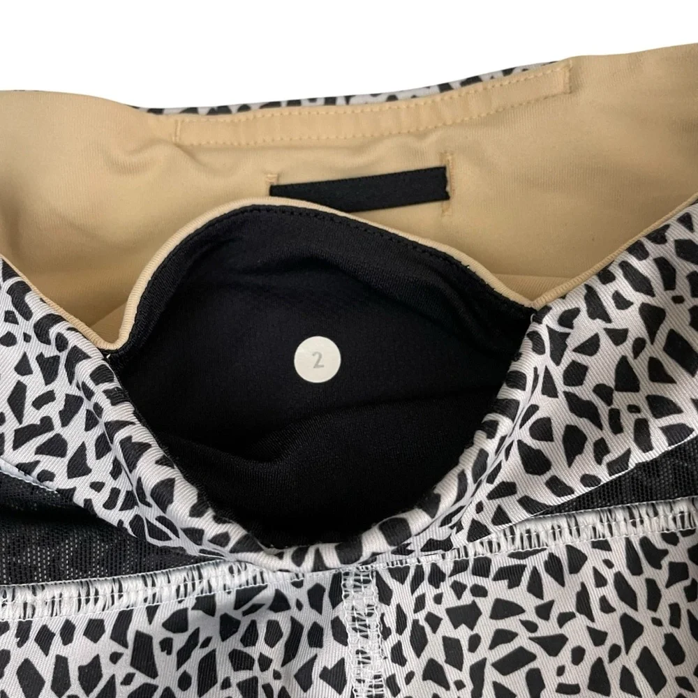 lululemon Inspire Crop Tight Mesh‎ Legging sz 2 Miss Mosaic